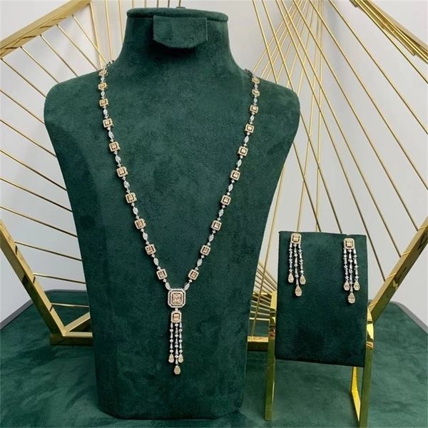 Altri set di gioielli jankelly vendita Set di gioielli da sposa africani 2 pezzi Set di gioielli di moda Dubai per le donne Accessori per feste di nozze Design 220921