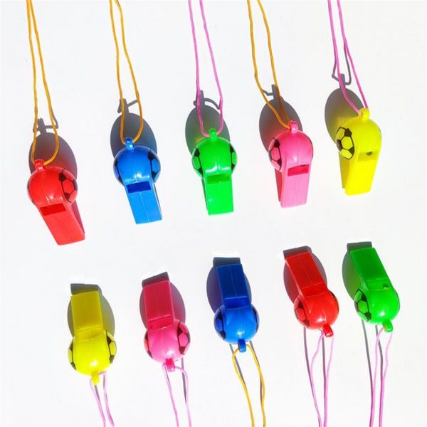 Plástico Whistle Children Party Favor Fore Gifts Basketball Sports Sports Whistles Fan Suport Suportes Multicolor Wholesale FY3915 921