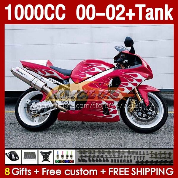 OEM Lavings Tank для Suzuki GSXR-1000 GSX R1000 GSXR 1000 CC 00-02 Body 155NO.86 1000CC GSXR1000 K2 00 01 02 GSX-R1000 2001 2002 2002 Инъекционные плесени.