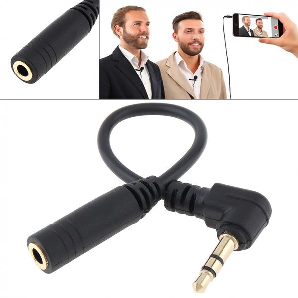 3,5mm 4 kutuptan 3 kutuplu Aux Audio Jack Dönüştürücü Adaptör Kablosu Mikrofon / Cep Telefonu / SLR için 3/4 Pole mikrofon Dönüşüm Hattı