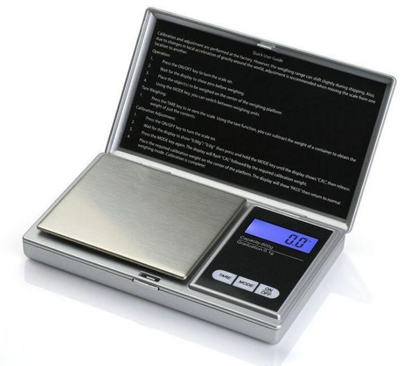 Neue digitale Taschenskala 100G von 0,01G Digital Grams Food Jewelry Scale Black Kitchen RRB15653