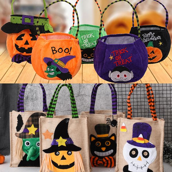 Halloween-Party-Dekoration, Hexe, mit Kapuze, runde Handtasche, Vampir-Geist-Festival, Süßigkeiten-Geschenk für Kinder, tierische Taschen, Kürbis-Tasche