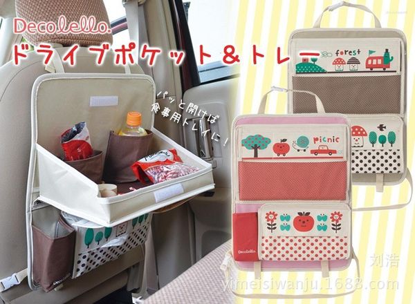 Borse portaoggetti Borsa organizer per sedile posteriore auto Tavolo da pranzo Viaggio portatile