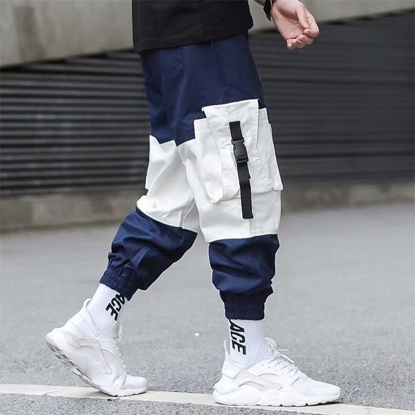 Männer Hosen Koreanische Hip Hop Junge Multipocket Elastische Taille Design Harem Hose Männer Streetwear Punk Casual Hosen Jogger Männlich tanzen Ins Hose 220922