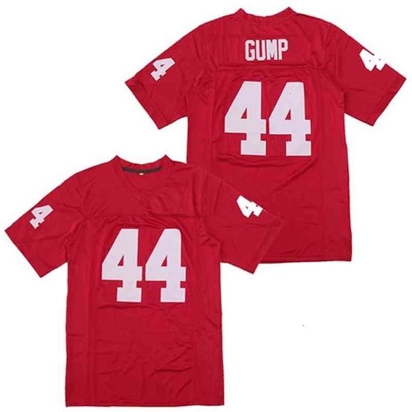 Wskt barato 44 Forrest Gump Tom Hanks Movie Football Jersey Mens University Jerseys Red costure