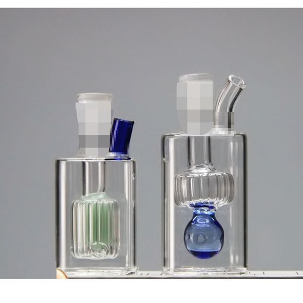 Bongas de vidro de óleo de vidro de vidro de vidro estilos 2 estilos grossos coloridos bong bong plataformas dab para fumar tubos de água
