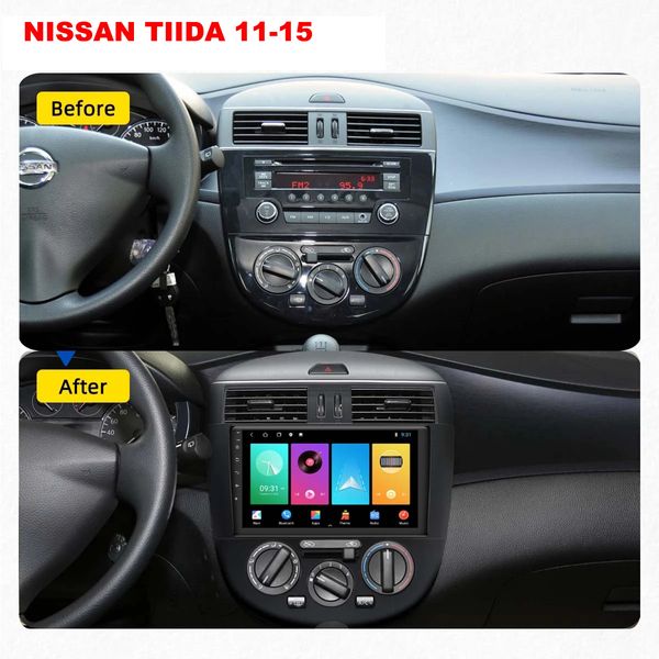 3G Multimedia Car Video Player para Nissan Tiida 9 polegadas 16G R￡dio autom￡tico Suporte SIM CARTA ANDROID AUDROI
