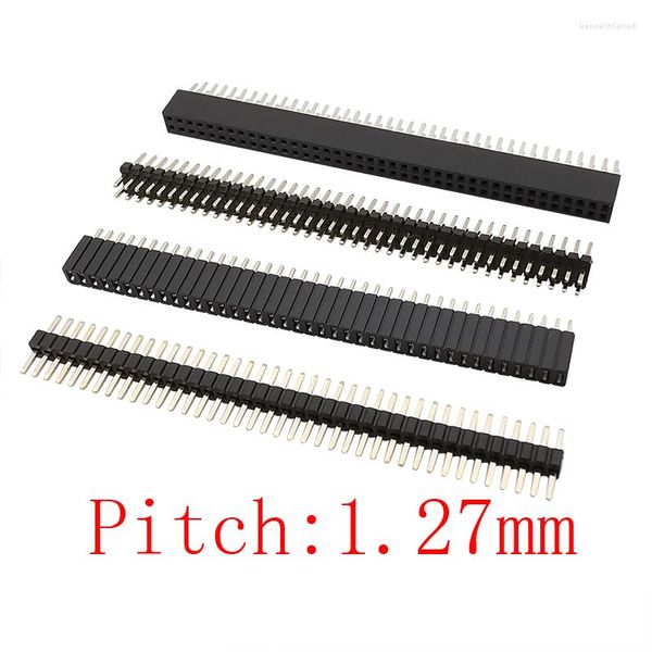 Aydınlatma Aksesuarları Pitch 1.27 mm Düz Tek Satır/Çift Sıralı Erkek Kadın Soket Pin Başlığı PCB Kart Bağlayıcı Arduino 1x40/50pin