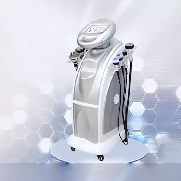 7 em 1 equipamento de RF Cuidado com a pele Rádio Frequência Beleza 80K Máquina de lipoaspiração de ultrassom 25k Cavitação de cavitação