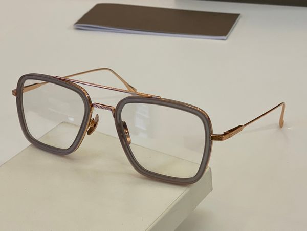 Designer vintage Glass Sunglasses Sun Frames Desinger Eye Glasses For Woman Mulher Optical Para Man Lentes Clear Metal Metal Radiação Metal Vem com Case