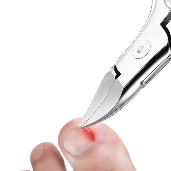 Nagelhautschere Qmake eingewachsene Nagelschneider Pediküre für die Füße Werkzeuge Nagelkunstzange aus Edelstahl Nagelschere für Maniküre Clipper ferramenta 220922