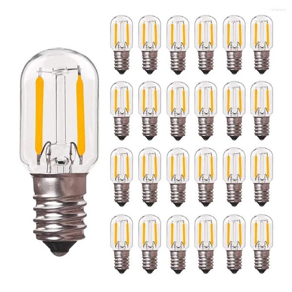 Dimmbare Edison-LED-Lampen E12 E14 Röhrenglühlampe Klarglas 2200K 2700K 4500K Kühlschrank hängende Minilampen