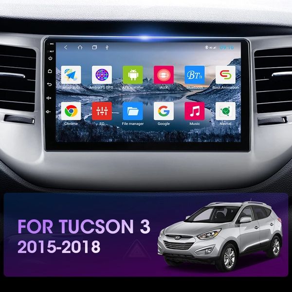 Android 9 16G Video GPS de Rádio GPS para Hyundai Tucson 2015-2018 DVD Player