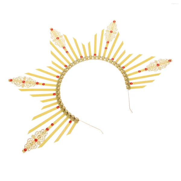 Bandanas Headdshiecepiece Goddess Headdresshair Party Star Forweddinggold Мэри Бридал Spiked Retro Band Spike Sun Cosplay Hoop Hoop