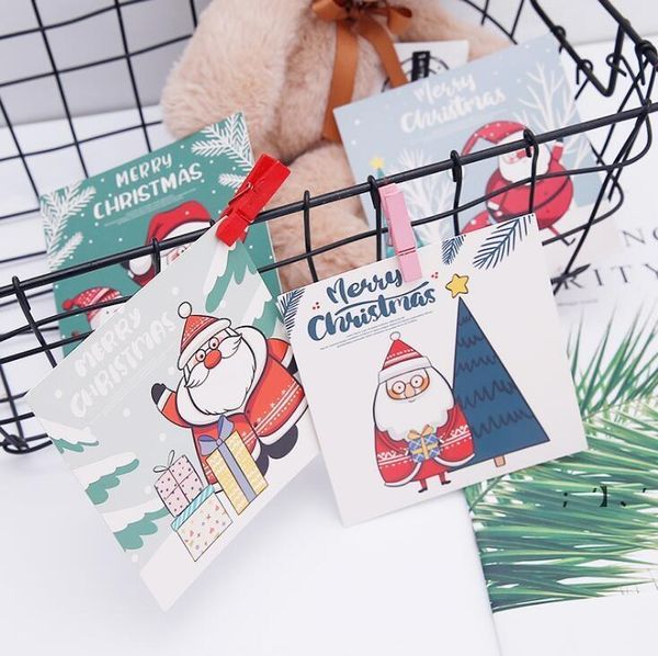 Mutlu Noel Kartları Blessing Tebrik Kartı Zarf Yeni Yıl Kartpostal Hediye Noel Partisi Aksesuarları 30 PCS/ LOT GCB15656