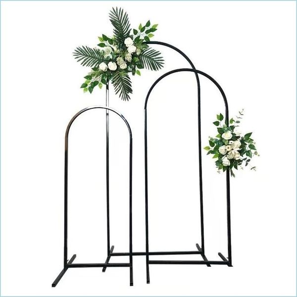 Decoração de festa Arco de casamento setiron Pipe Noused Flower Stand Outdoor Balloon Irregar Shape Decorações de 3 peças Nerdsropebags500mg dh4ko