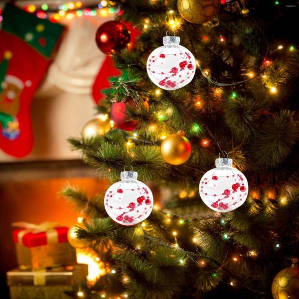 Decorazione per feste Ornamenti per alberi di Natale Set di sfere Rosso verde e oro infrangibile da appendere Noel