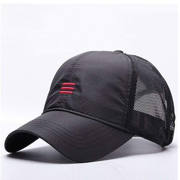 Caps de bola Big Head Man Plus Size Baseball Cap Men Summer Tak Fabric Mesh Hat Sun Hats Male Hats M 55-59cm L 60-64cm 220921