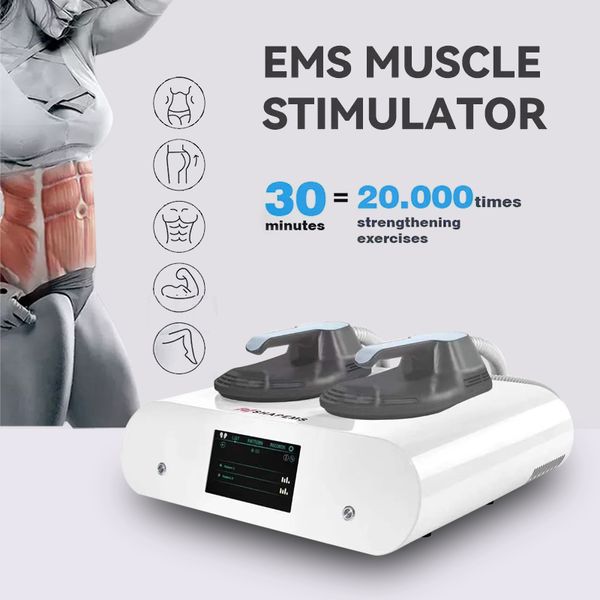 2 maniglie Rf macchina dimagrante Ems Slim stimolatore muscolare Corpo 7 Tesla Fitness Scultura ad alta potenza 3000 W Perdere peso Sollevamento glutei per uso domestico