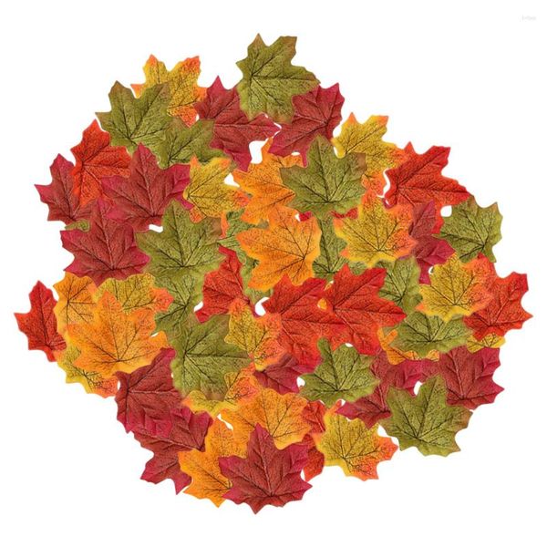 Fiori decorativi Foglie Acero Foglia d'autunno Ringraziamento Caduta artificiale Decorazione natalizia finta Giardino vivo Piante da esterno Craftstable