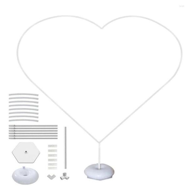 Party Dekoration Ballon Stand Kit Herzförmiger Rahmen großer Liebesbogen für Partys Hochzeit Jubiläum mit Stützstange 525ft breit