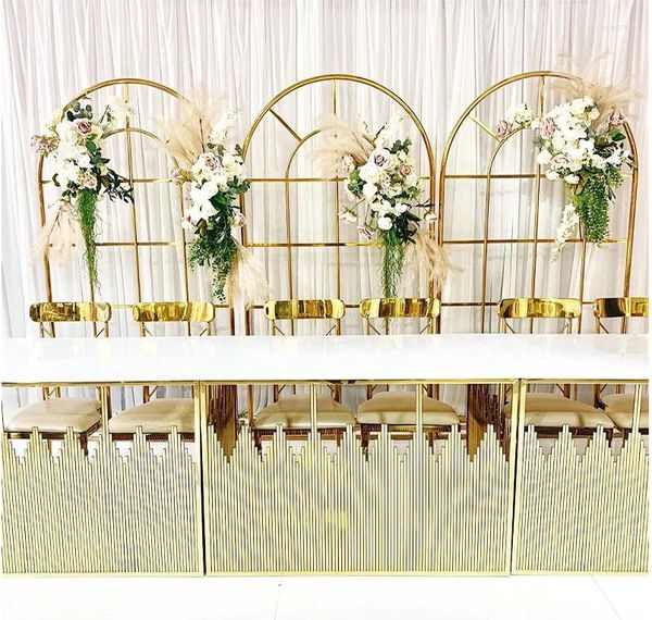 Decorazione per feste Prato in oro lucido Arco per matrimoni Schermo per fiori Supporto per sfondo Palloncino Decorazioni per compleanni per la casa Dorato