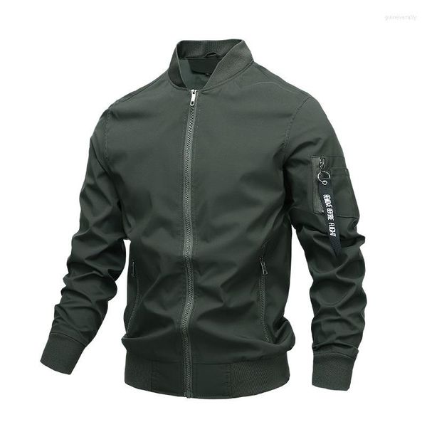 Giubbotti da uomo 2022 Autunno Uomo Tattico Campo Bomber Giacca Luce Abiti Militari Forza Speciale Autunno Casual Maschile Sottile Cappotto Pilota