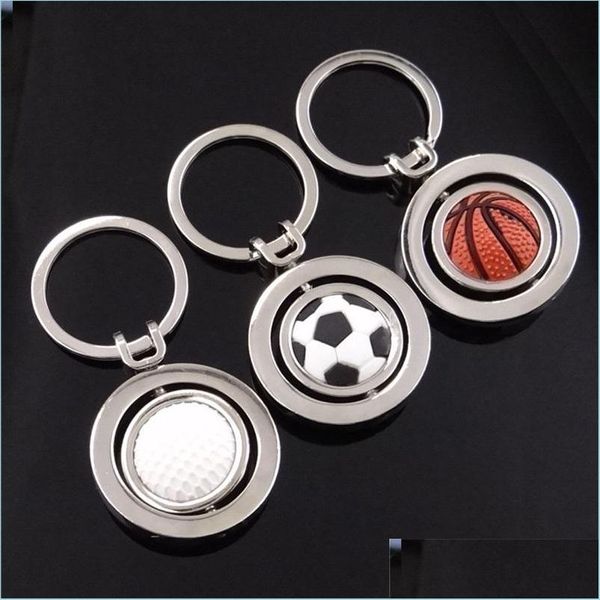 Ключевые кольца для ключи сувениры Ball Keyrings Badminton Football Basketball Key Cring Holder Men Women Gifts Fashion J DHSeller2010 DHENQ