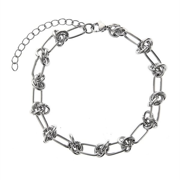 Thorns Chain Thread Rope Bracciale Hip Hop Personalità Nicchia Cold Street Metal Sense Accessori per gioielli da uomo in acciaio al titanio