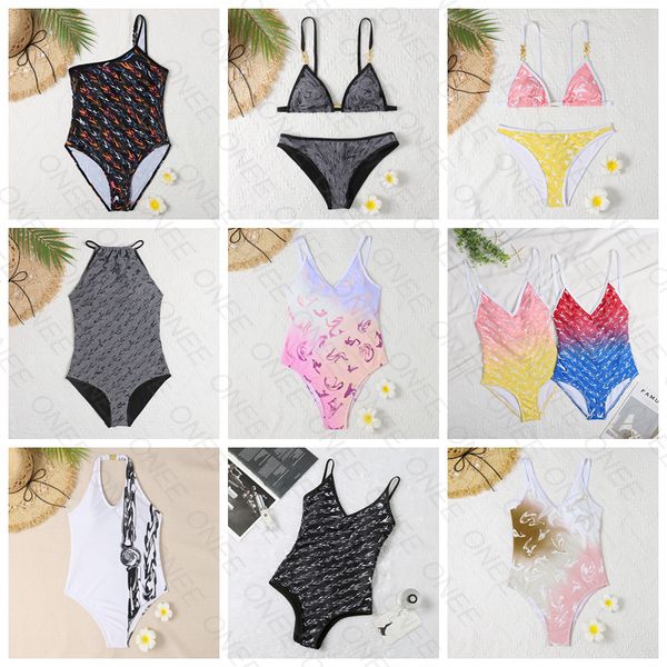 Frauendesignerinnen Frauen Badeanzug sexy Mädchen Badeanzug Sommer Beach Bikinis Set BodySuit Kleidung Schwimmbikini Badegier Anzüge 600 Serie