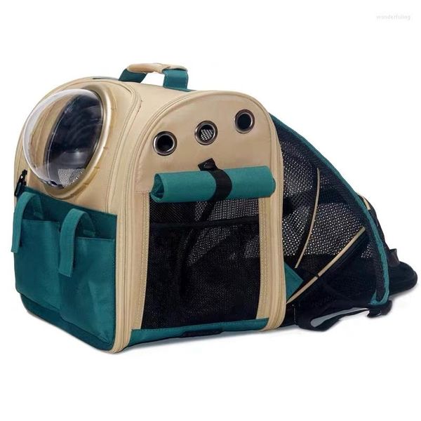 Carriers Cat Carrier Backpack di grande capacità di grande capacità Travel traspirante per spalle da esterno cani imballaggi portatili che trasportano forniture