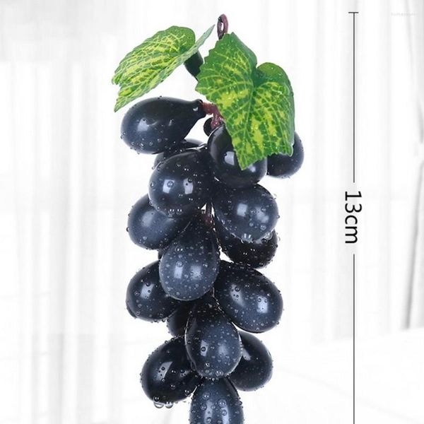 Decorazione per feste 1 grappolo d'uva artificiale da appendere Frutta di simulazione fai-da-te Frutta finta in plastica per il regalo di decorazioni di nozze per il giardino di casa