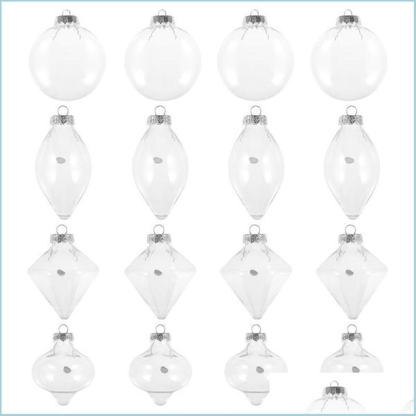 Украшение вечеринки 16pcs clear stnament ornament balls Рождественские проекты DIY Висят PO реквизит Drop доставка 2021 Home Garden Festiv MxHome DHW2O