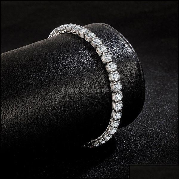 Bracelets de tênis Jóias Bulbagas de zircão de diamante de luxo de luxo