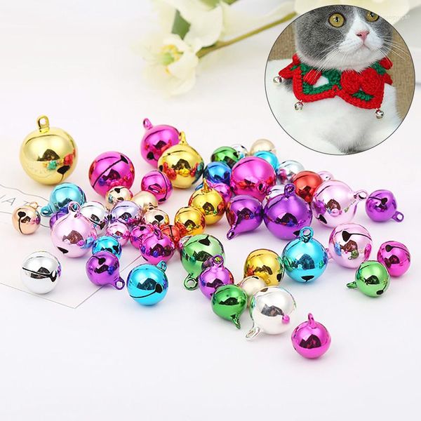 Rifornimenti del partito 30/50Pcs Jingle Bells Perline di metallo sciolte piccole per la decorazione del festival Decorazioni per l'albero di Natale Accessori artigianali fai-da-te