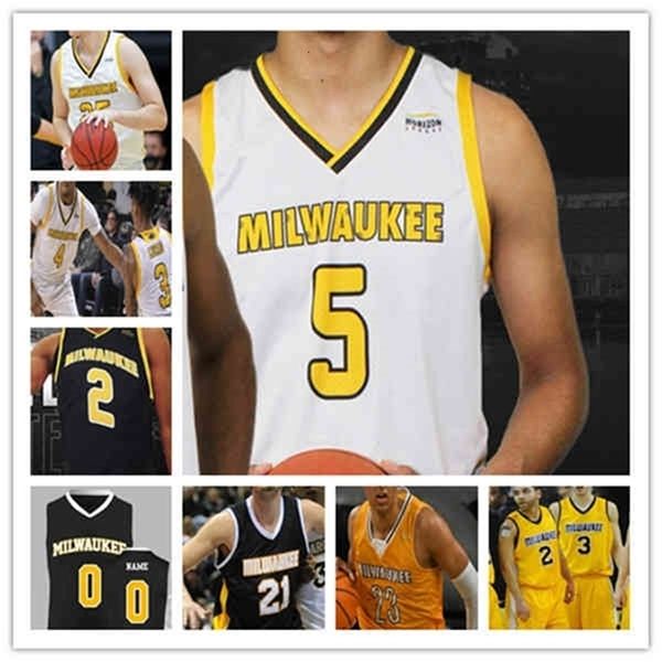 WSKT Custom Milwaukee UWM College Basketball Jerseys DeAndre Голстон Патрик Болдуин -младший Донован Ньюби Джош Томас Джои Св. Пьер Латон Вин