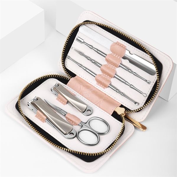 Forbici per cuticole Miss Sally Set manicure professionale Set tagliaunghie per pedicure Set tagliaunghie in acciaio inossidabile con kit custodia da viaggio in pelle 220922