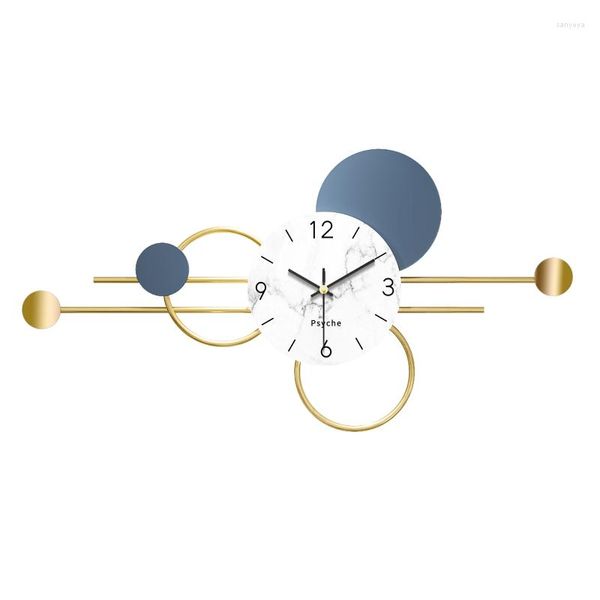 Wanduhren Metall Kreative Nordic Uhr Wohnzimmer Stille Dekorative Digitale Moderne Design Reloj De Pared Dekoration
