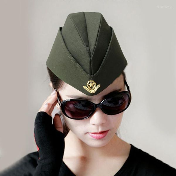 Boinas unissex Militar Cap Hat Hat Hat do Exército Caps Pentagrama Pentagram
