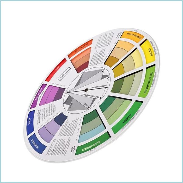 Ruota guida mista per decorazioni per feste per la pittura Corrispondenza dei colori Tavolozza di miscelazione dei pigmenti Grafico Consegna goccia 2021 Giardino domestico F Mxhome Dh7Fz