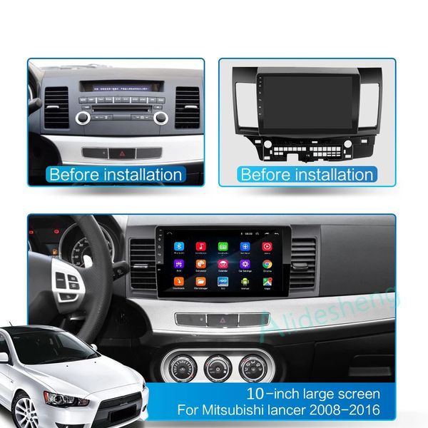 GPS Navigasyon Eğlence ile Mitsubishi Lancer Ex için Dash dokunmatik ekranlı araba video DVD oynatıcı