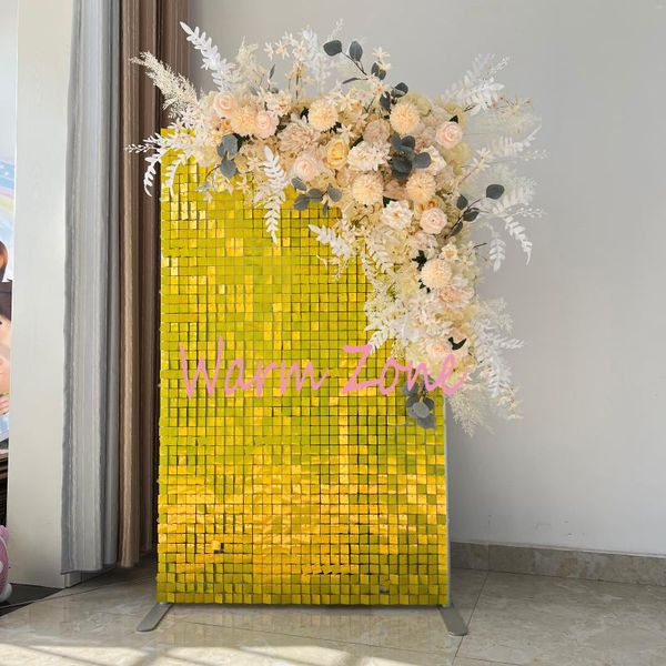 Decorazione per feste Girasole luminoso Po Booth Sfondo di pannelli Clio 30x30cm Shimmer Wall