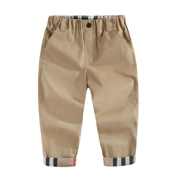 Boy Girl Pants Bambini Primavera Autunno Vestiti Solidi Pantaloni casual per bambini Pantaloni in cotone per bambini