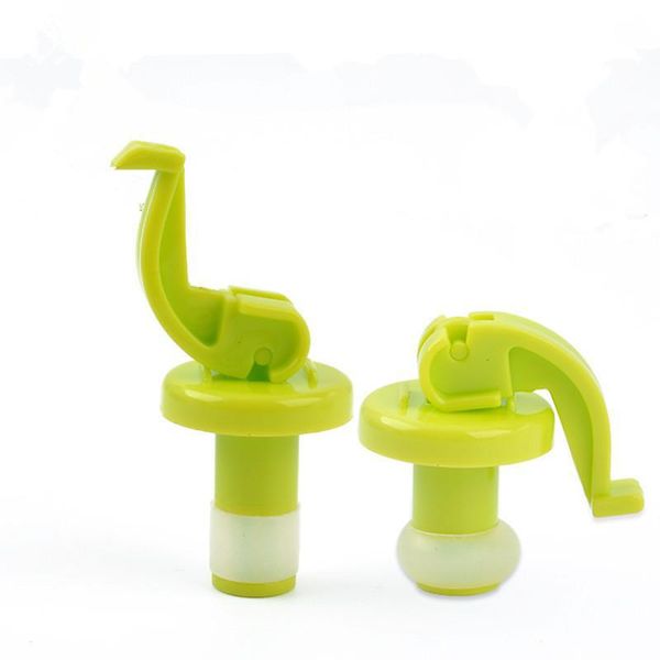 Creative Bird Design Kitchen Tools Stopper Silicone Cork Tampa de plugue tampa de garrafa Botture Pouper 2pcs/set