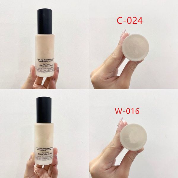 Brand Skin Skin Long Foundation Tampa completa sem óleo 6 cores 30 ml hidratantes compras grátis ups