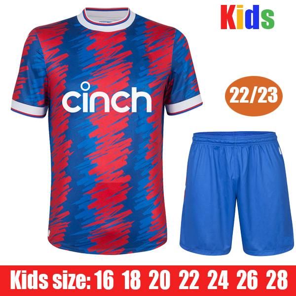 22 23 CRYSTAL OLISE ZAHA maglie da calcio 2023 PALACE EZE J.AYEW Nuova maglia da calcio BENTEKE EDOUARD Maillot MATETA SCHLUPP EBIOWEI MILIVOJEVIC Maglia da uomo per bambini