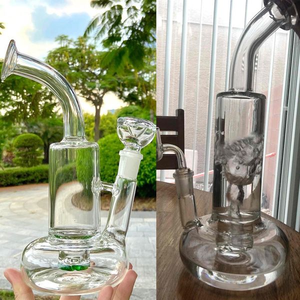 Tornado Cyclone Perc Hookahs Bubbler Copo de Vidro Bongs Base de Bóia Dab Rigs Cachimbo de Água Fumante para Ervas Secas