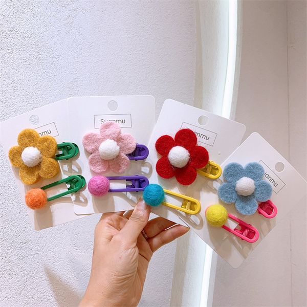 Outono novo coreano doce menina princesa hairpins de cabelo infantil de l￣ fofa de pato de pato clipe de pato de pato