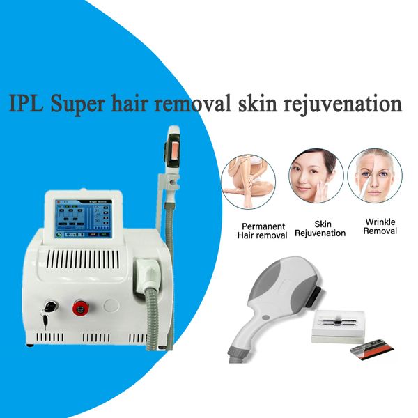 OPT portátil OPT IP IPL REMOÇÃO DE CABELO SALON DE MÁQUINA DE LASER Use Rejuvenescimento e clareamento da pele tem três comprimentos de onda de 640nm 530nm e 480nm