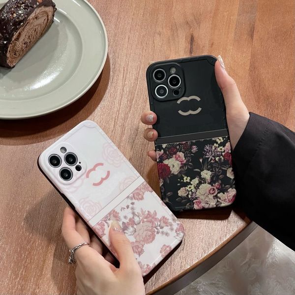 Дизайнерские чехлы для телефона для iPhone 14 Pro Max Plus Case Crase Classic C Brand Flowers Print Luxury Mobile Phonecase Shell 13 12 11 XS XR 8 7 HOT